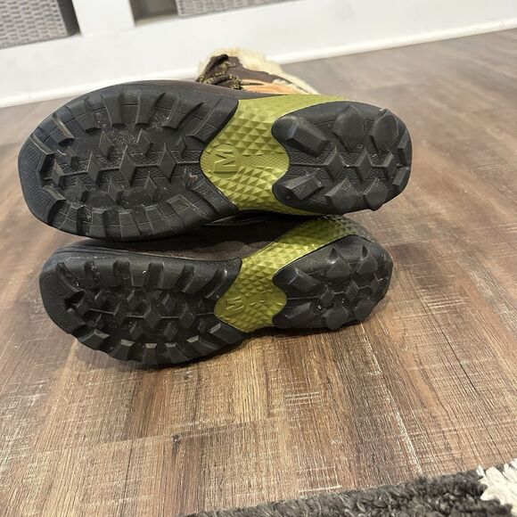 Merrel Boots Womens 8 Winterbelle Peak Waterproof Insulated Faux Fur Brown Boot - Picture 14 of 14